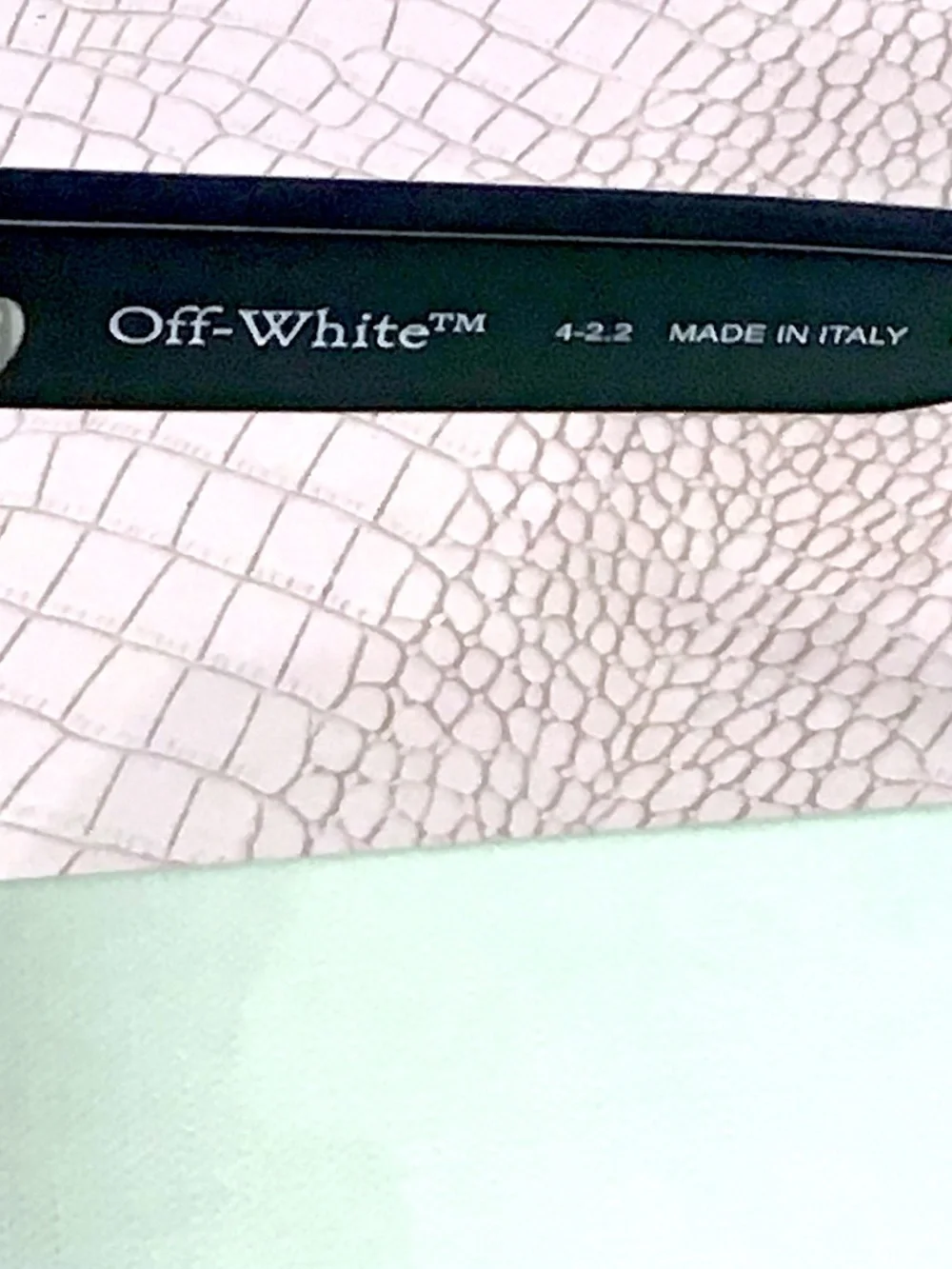New OFF WHITE VIRGIL OEI008 1007 Black Frame w/ Grey Lens (OERI008C99PLA0011007)
